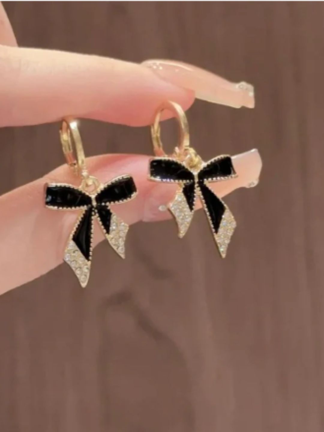 SHIMMER BOW EARRINGS