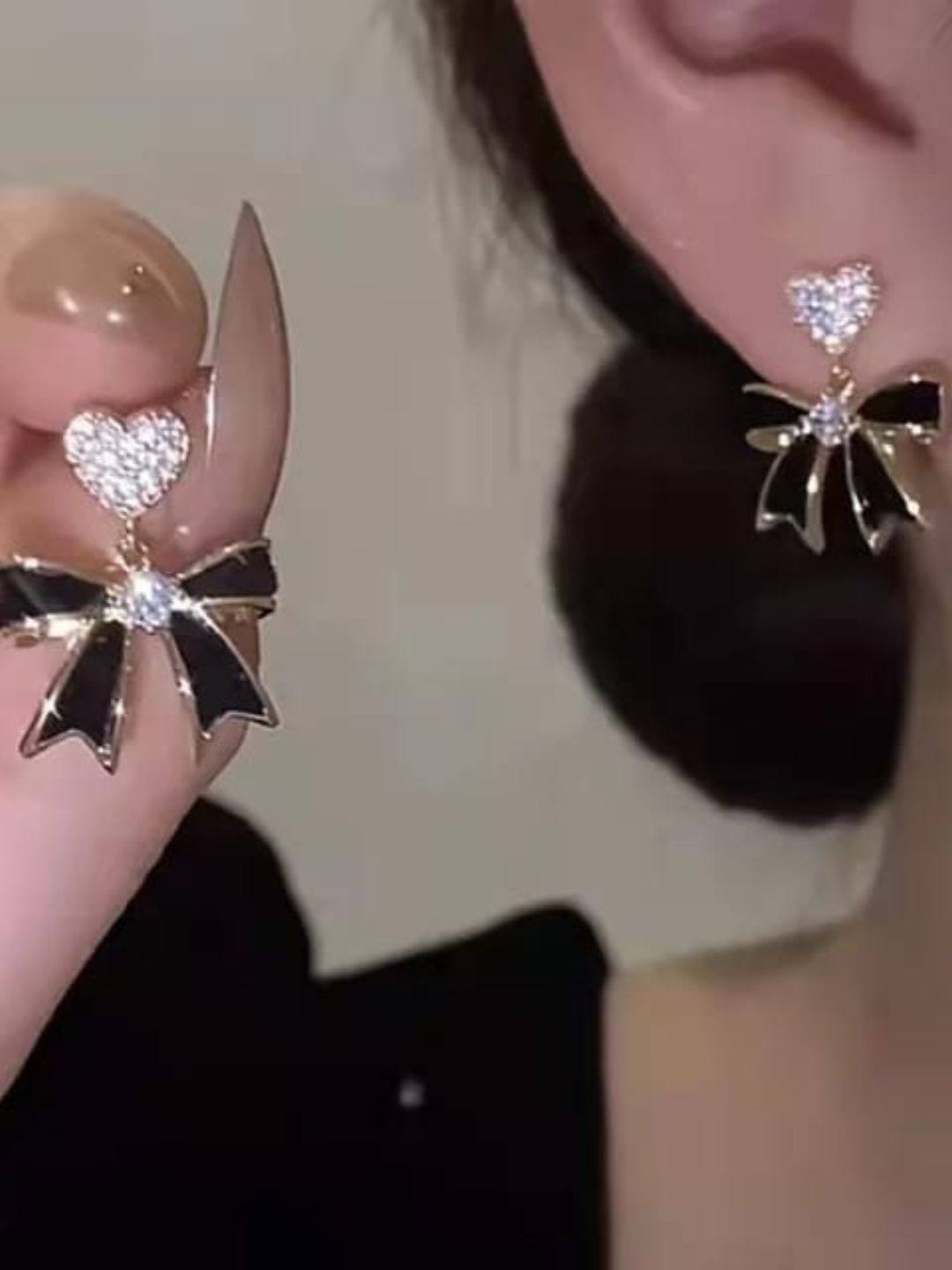 BLING BOW EARRINGS