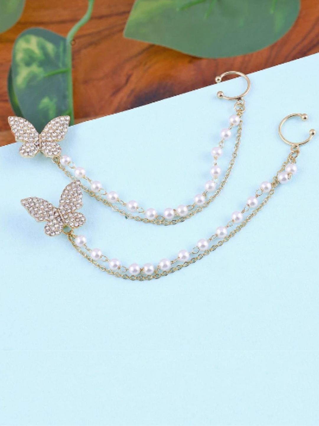 SOCIAL BUTTERFLY EARCUFFS