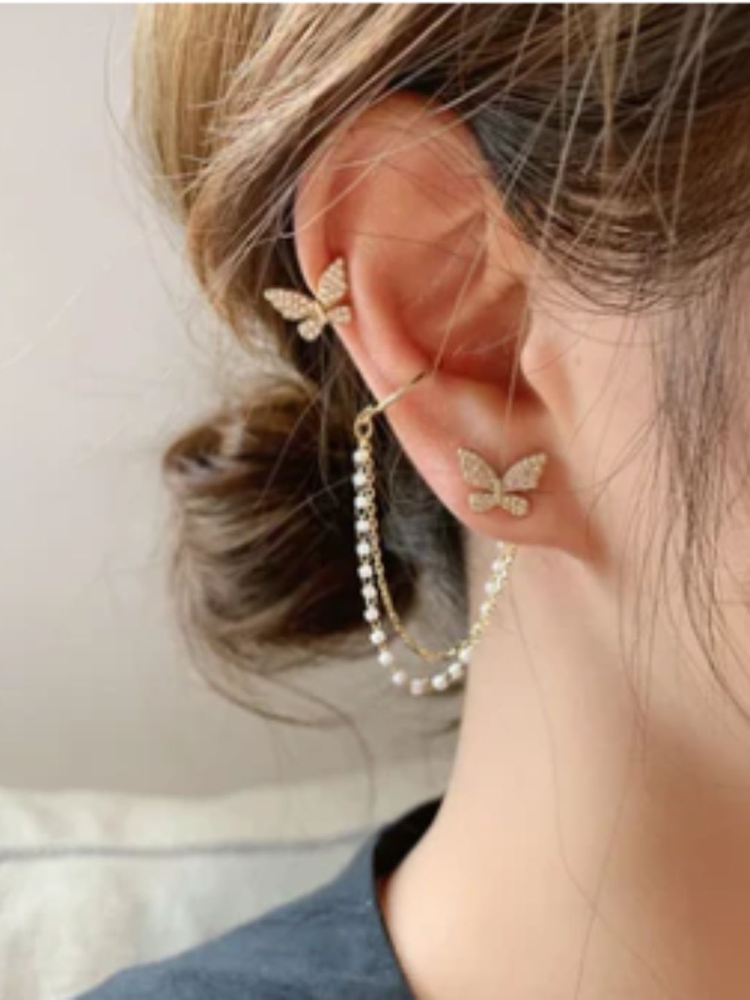 SOCIAL BUTTERFLY EARCUFFS