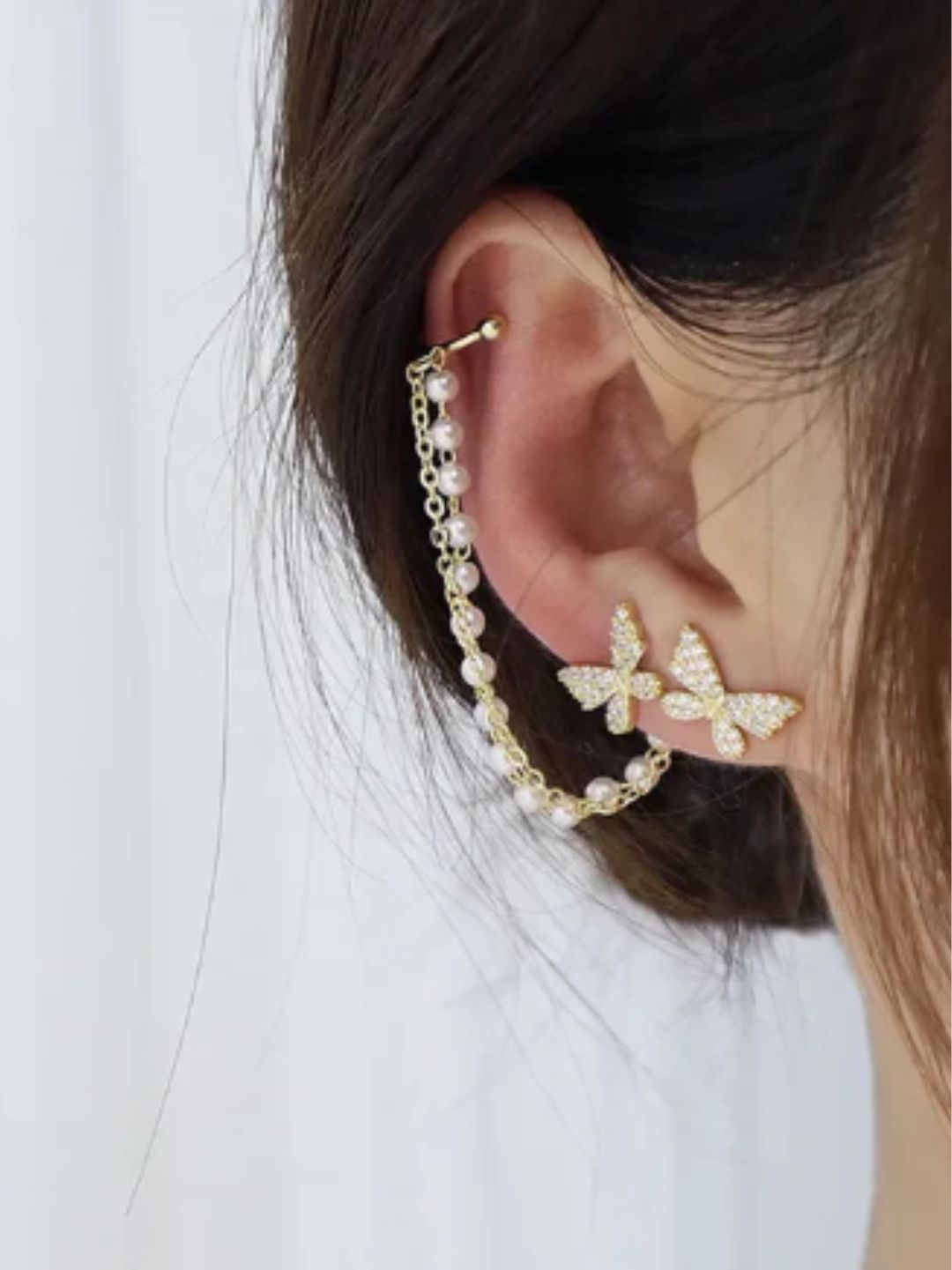 SOCIAL BUTTERFLY EARCUFFS