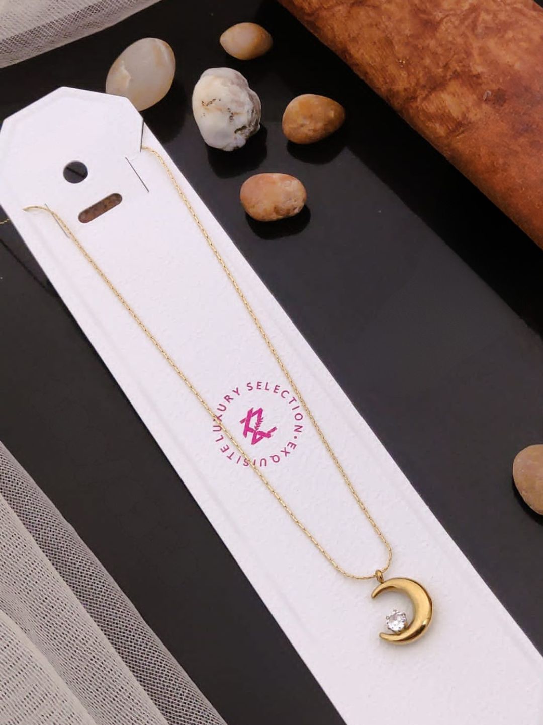 CELESTIAL CRESCENT NECKLACE