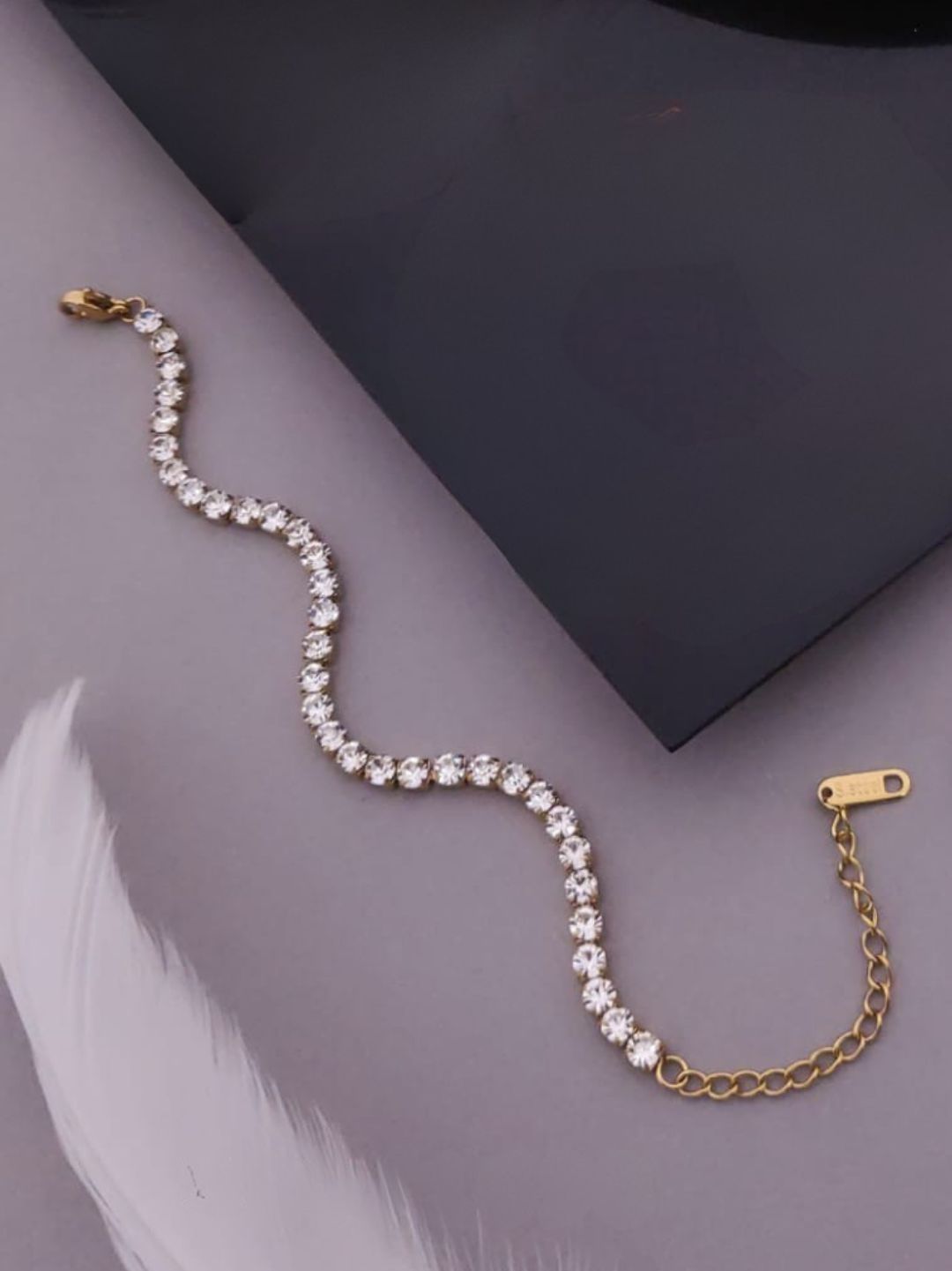 GLAM CZ TENNIS CHAIN BRACELET