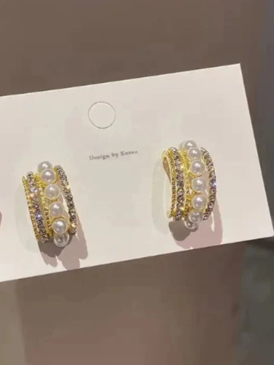 PEARL HOOP EARRINGS