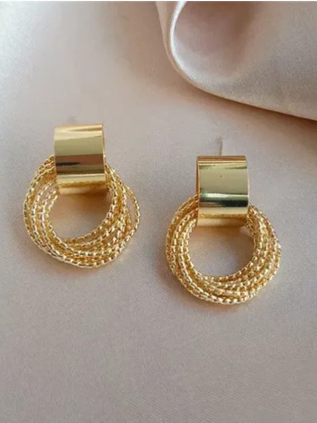 BLING CIRCULAR RING EARRINGS