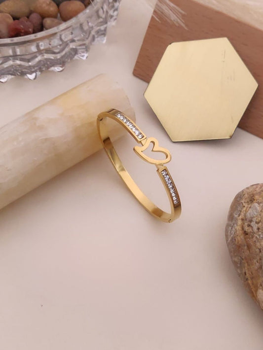 OPEN HEART GOLD BRACELET