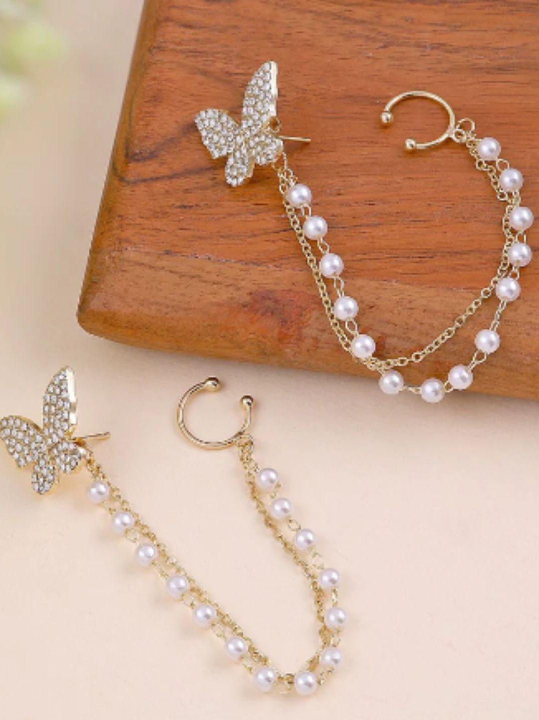 SOCIAL BUTTERFLY EARCUFFS