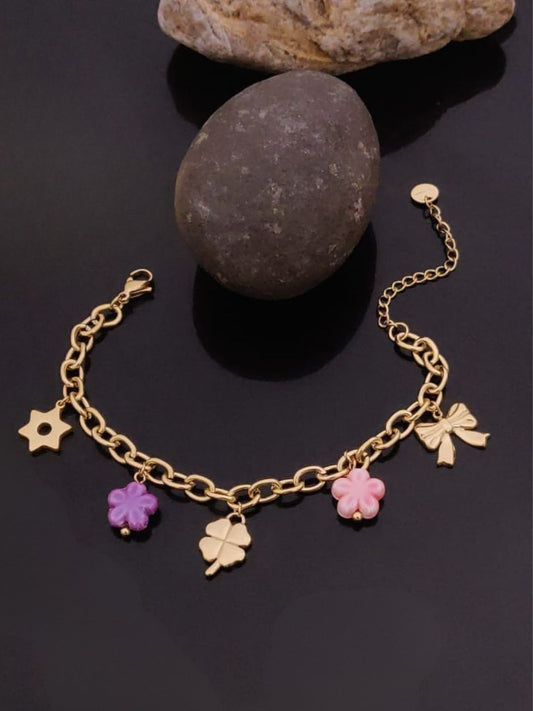 LUCKY BLOOM CHARM BRACELET