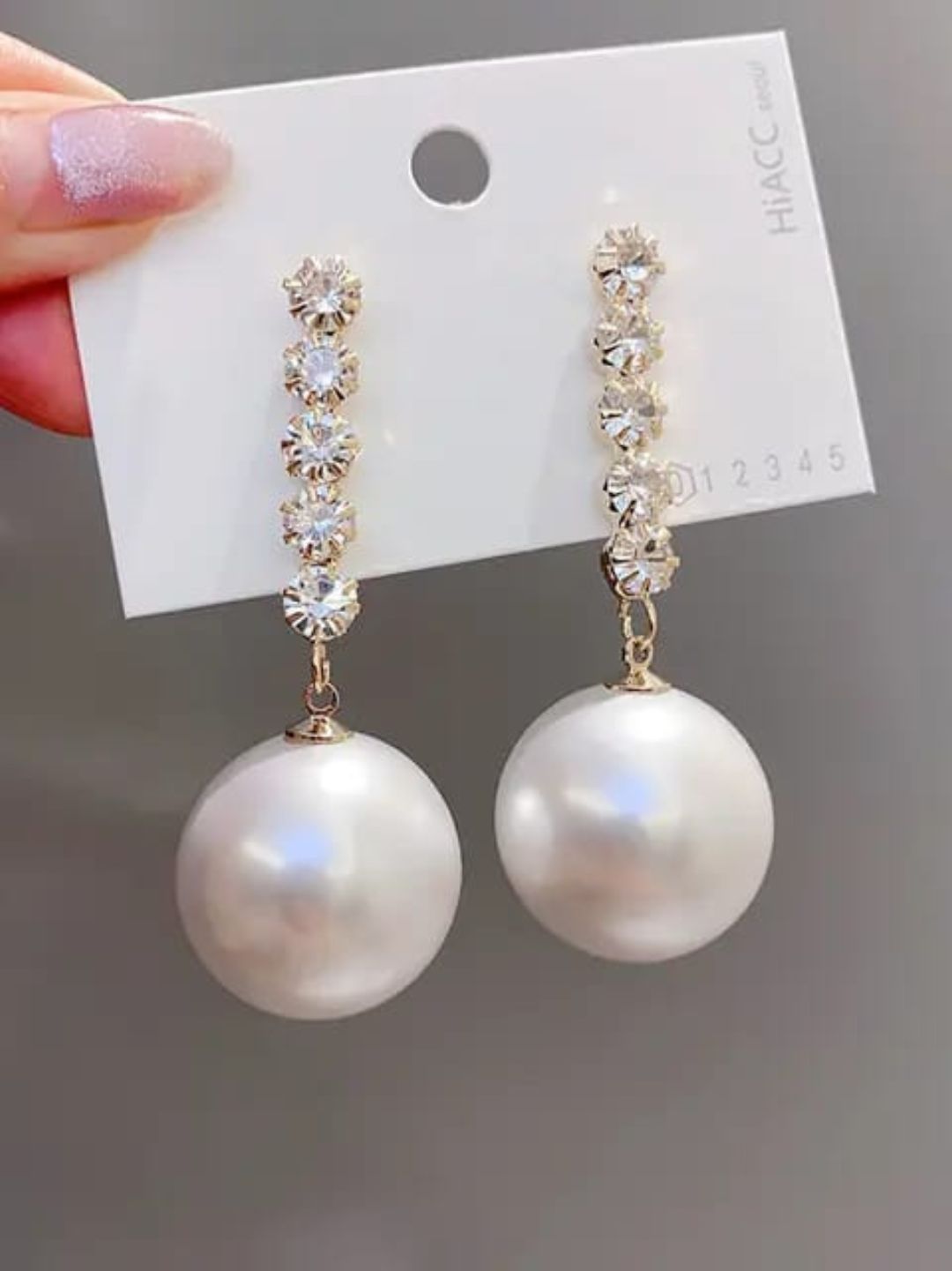 CRYSTAL PEARL DROP EARRINGS