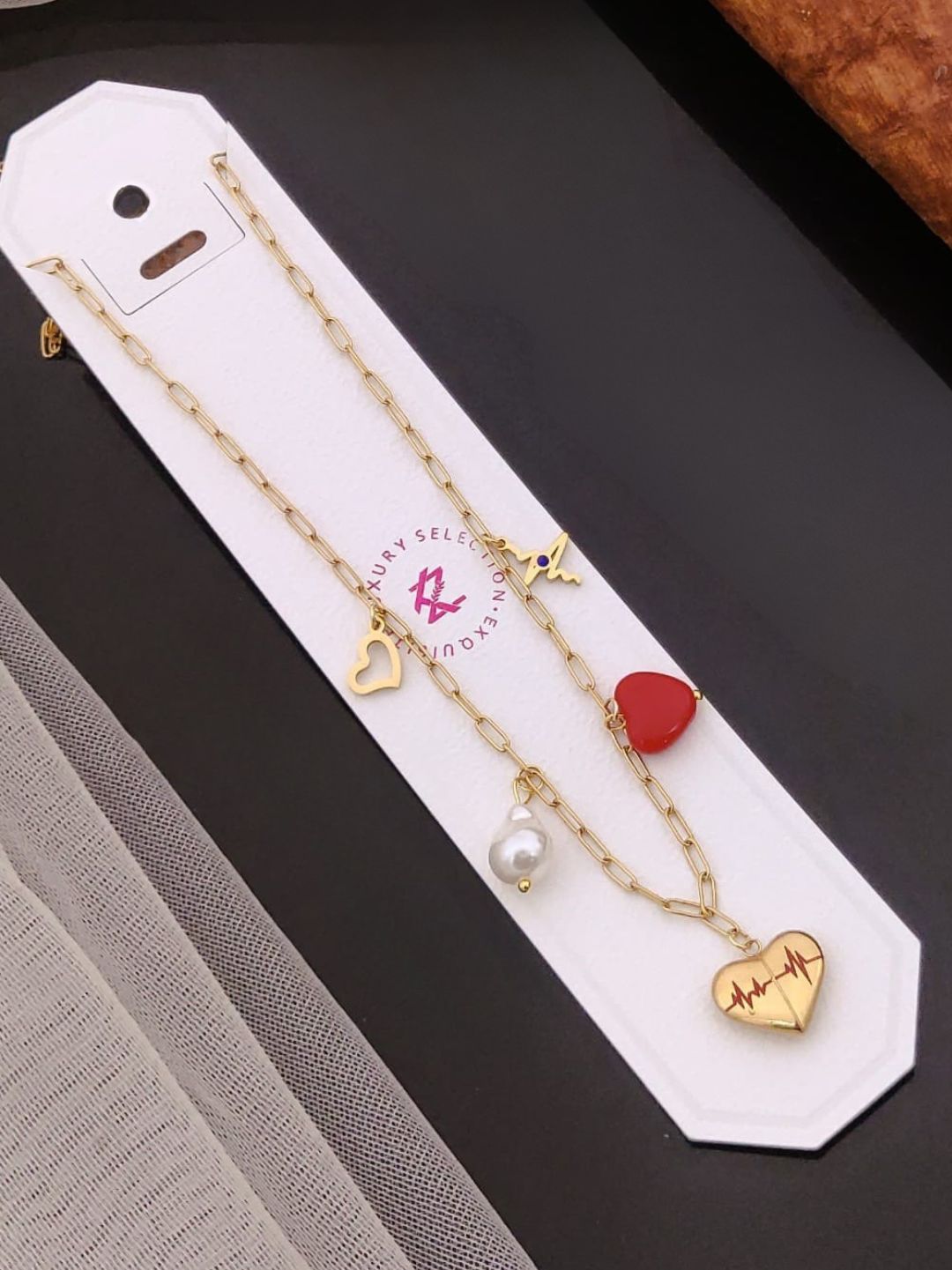 HEARTBEAT CHARM NECKLACE