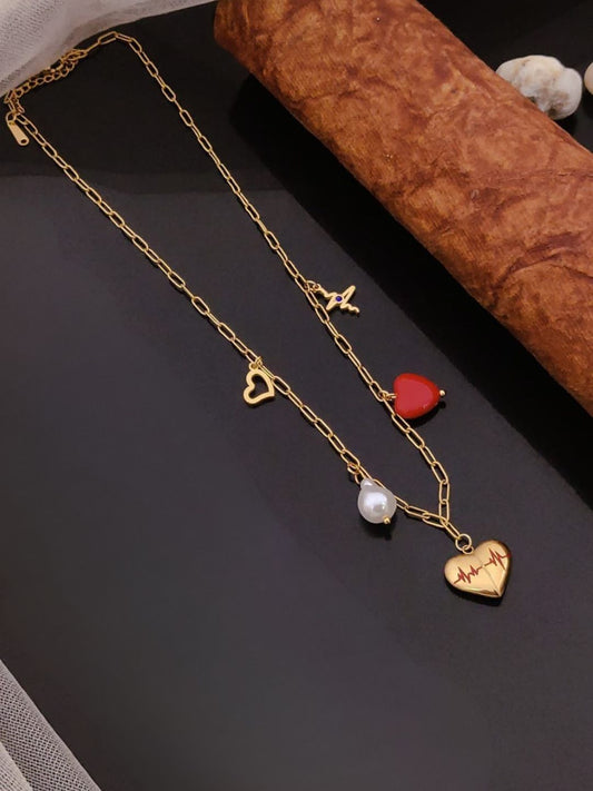 HEARTBEAT CHARM NECKLACE