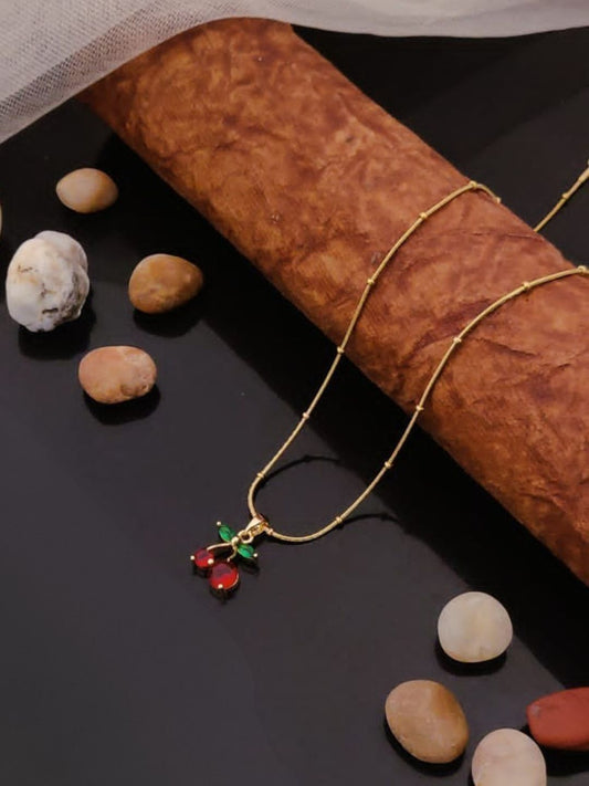CHERRY BLOOM PENDANT NECKLACE