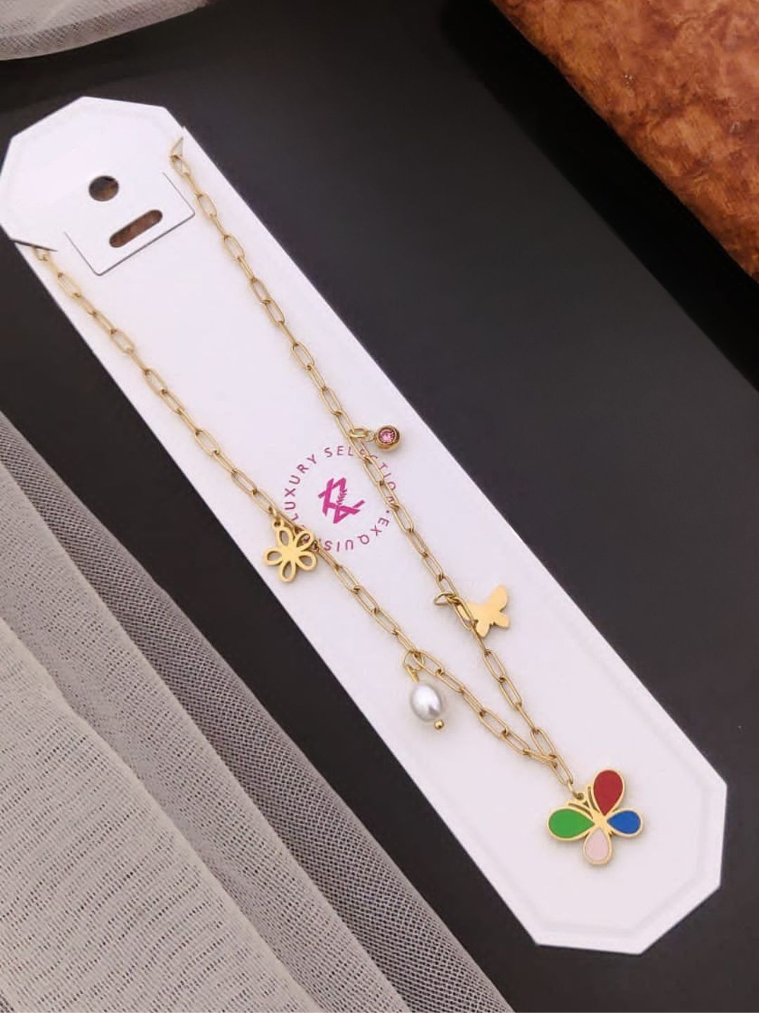 RAINBOW BUTTERFLY NECKLACE