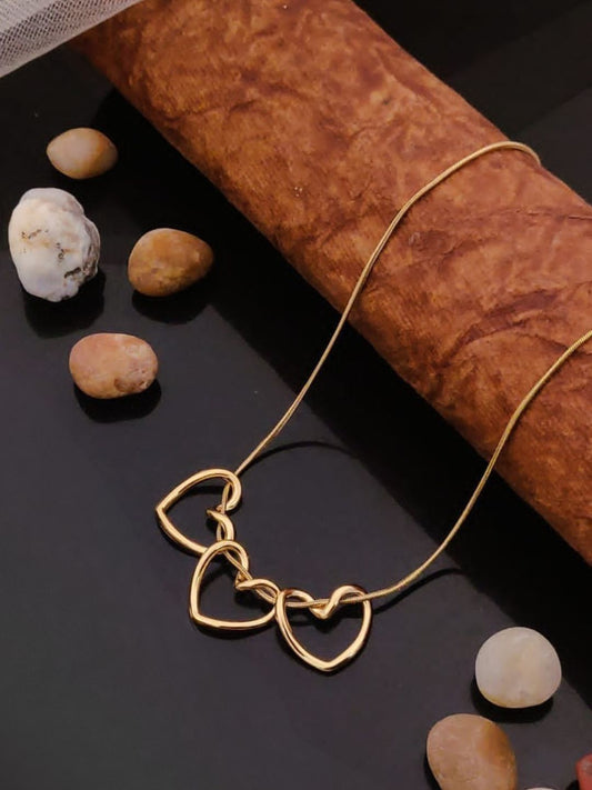 TRIPLE HEART ENTWINE NECKLACE