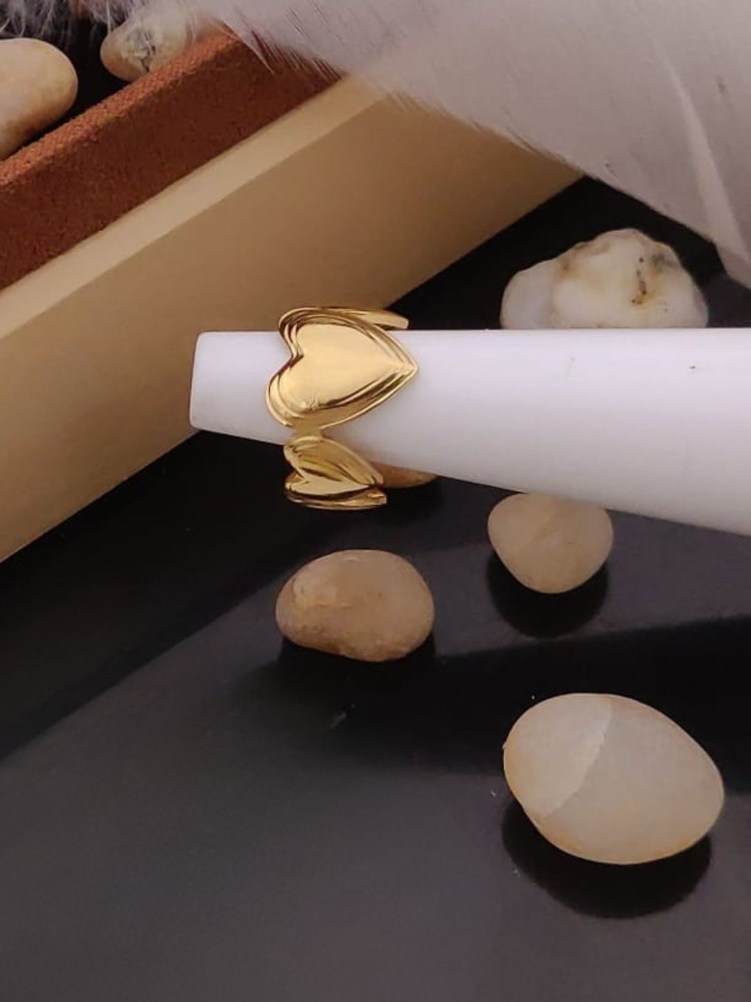 PUFFED HEART RING