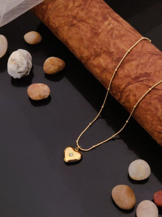 SHINY HEART STAR NECKLACE