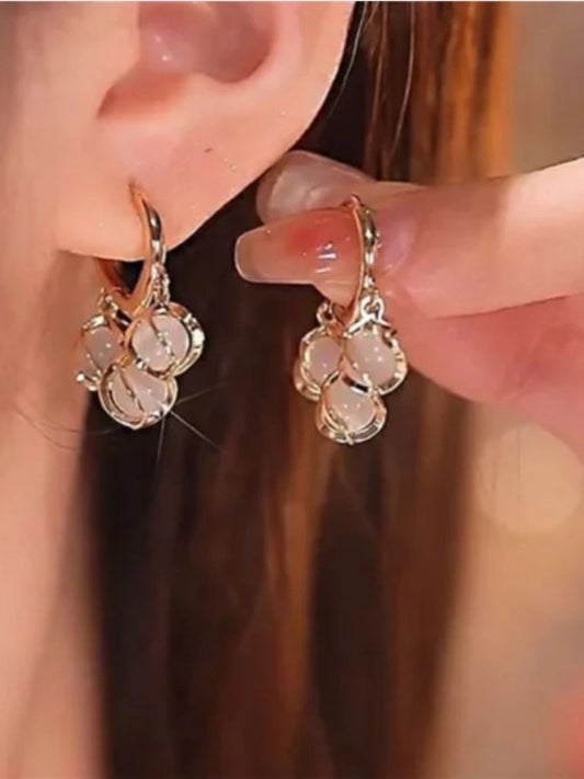 CRYSTAL HOOP EARRINGS