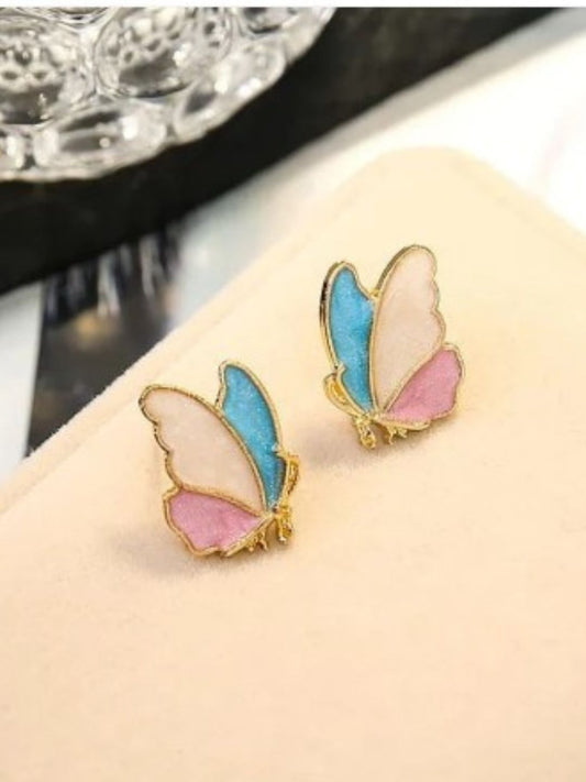 MULTICOLOR BUTTERFLY EARRINGS