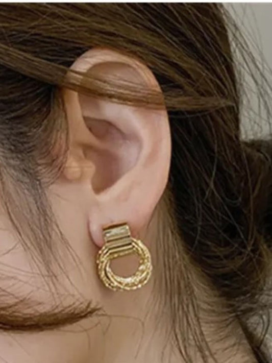 BLING CIRCULAR RING EARRINGS